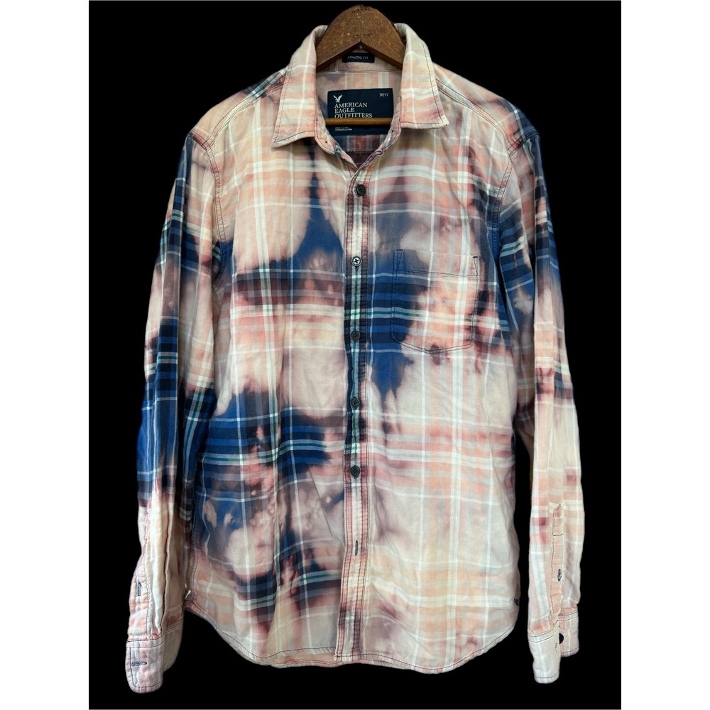 Lovin' Is What I Got" Bleached Cotton Flannel Shirt Large Folk Art - Picture 3 of 9